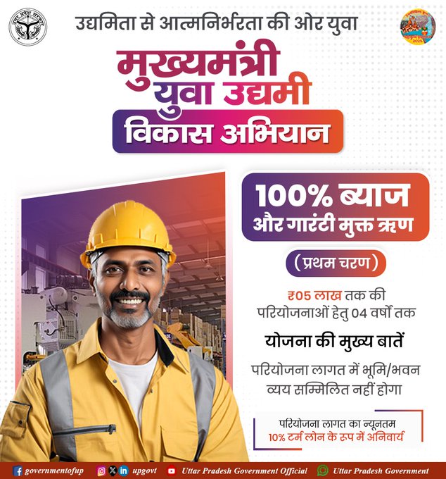 CM YUVA UDYAMI YOJANA UP