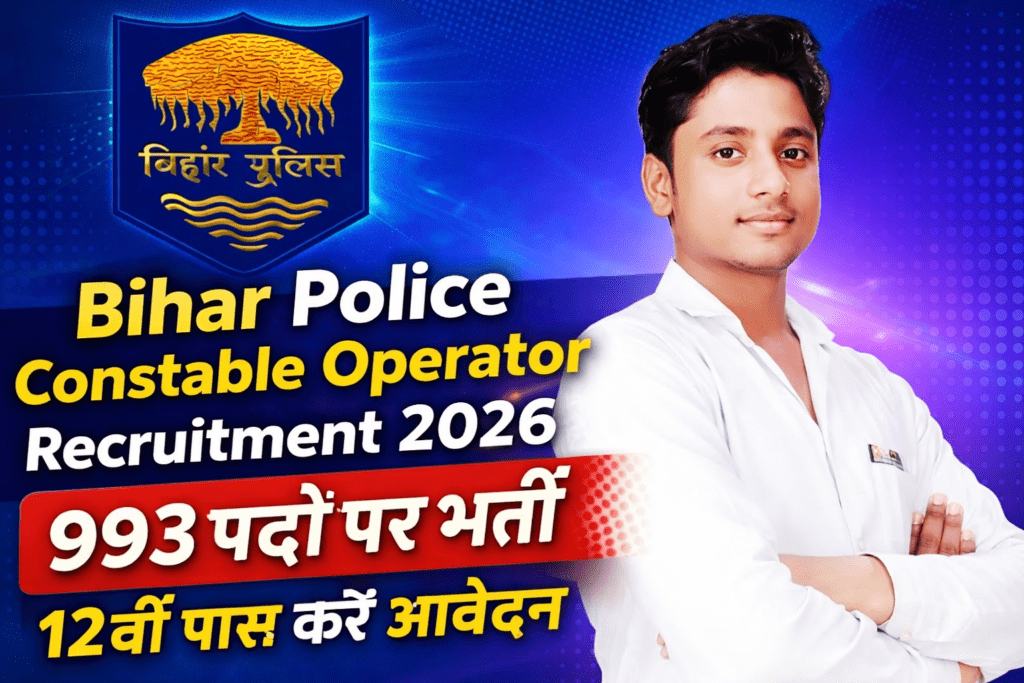Bihar Police Constable Operator Recruitment 2026