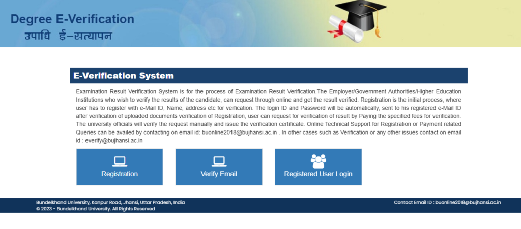 Bundelkhand University Jhansi Marksheet Verification