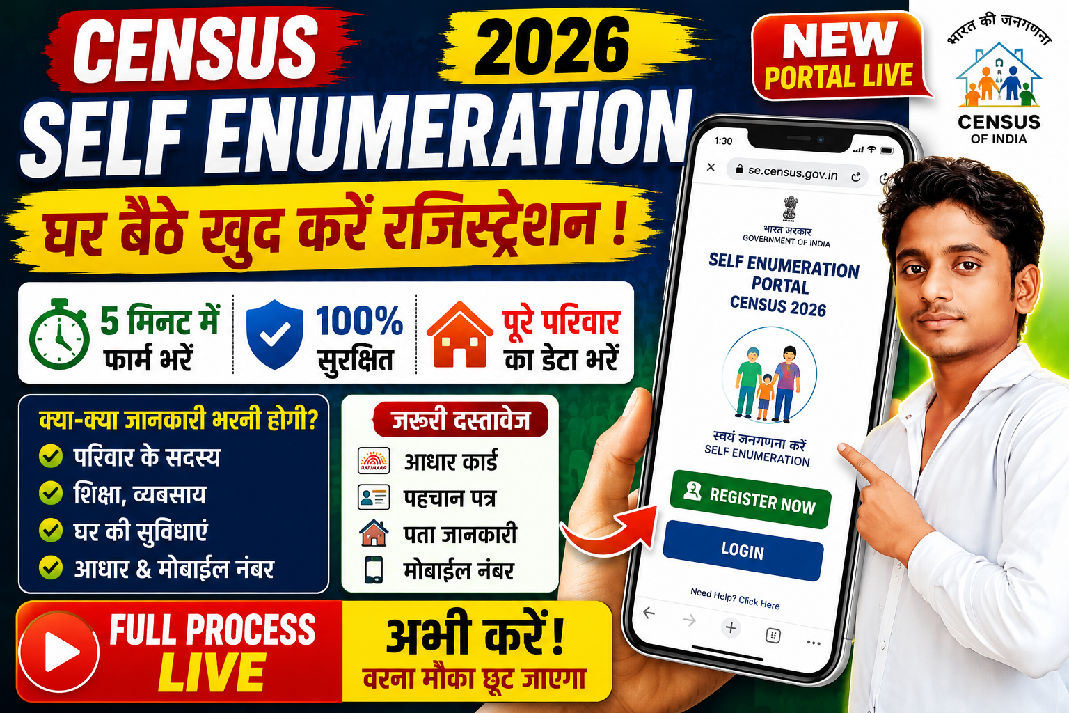 Self Enumeration 2026 Online Registration