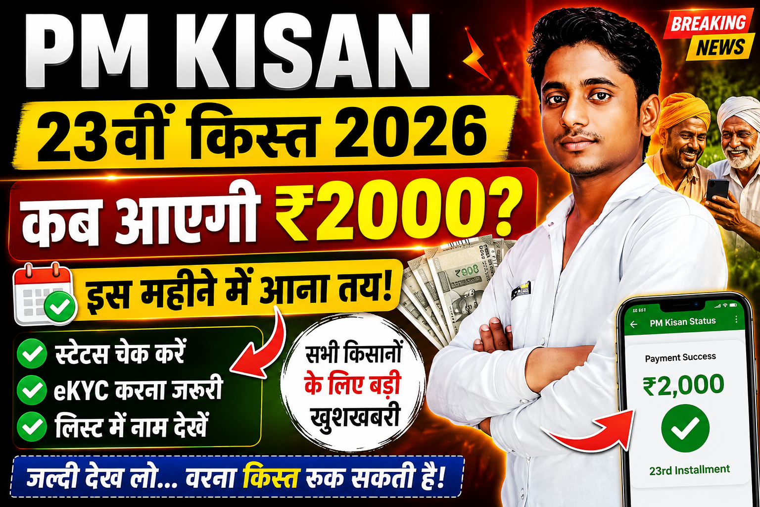 PM Kisan 23rd Installment 2026