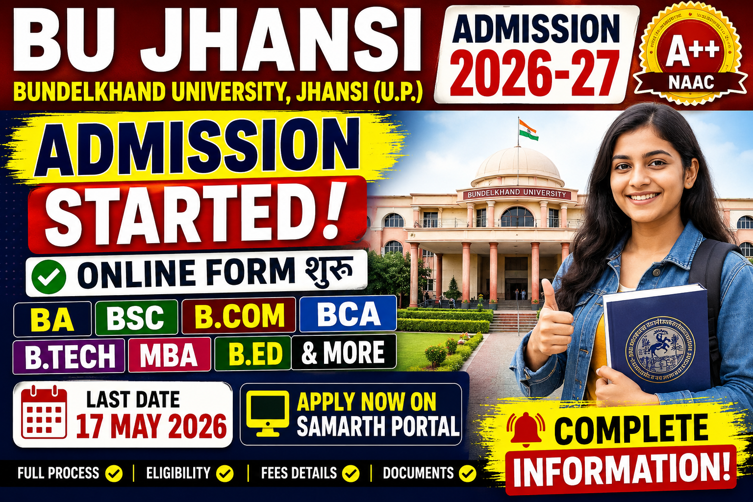 BU Jhansi Admission 2026
