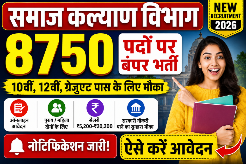 Samaj Kalyan Vibhag Recruitment 2026
