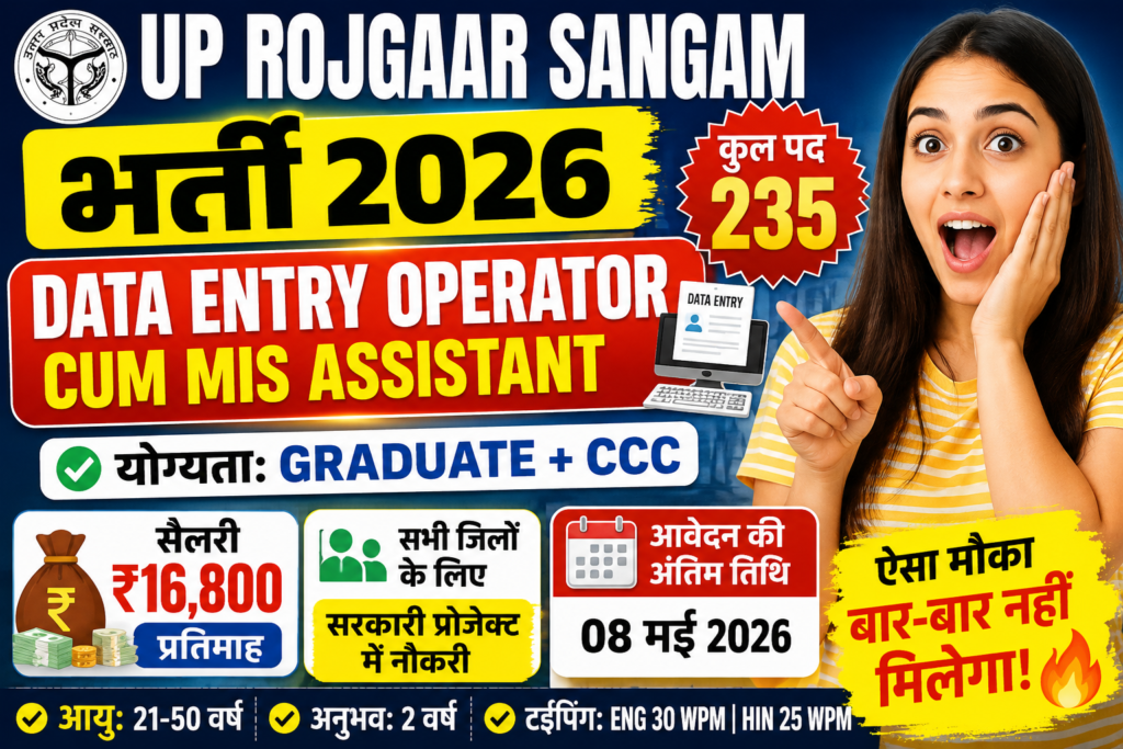 UP Rojgaar Sangam भर्ती 2026