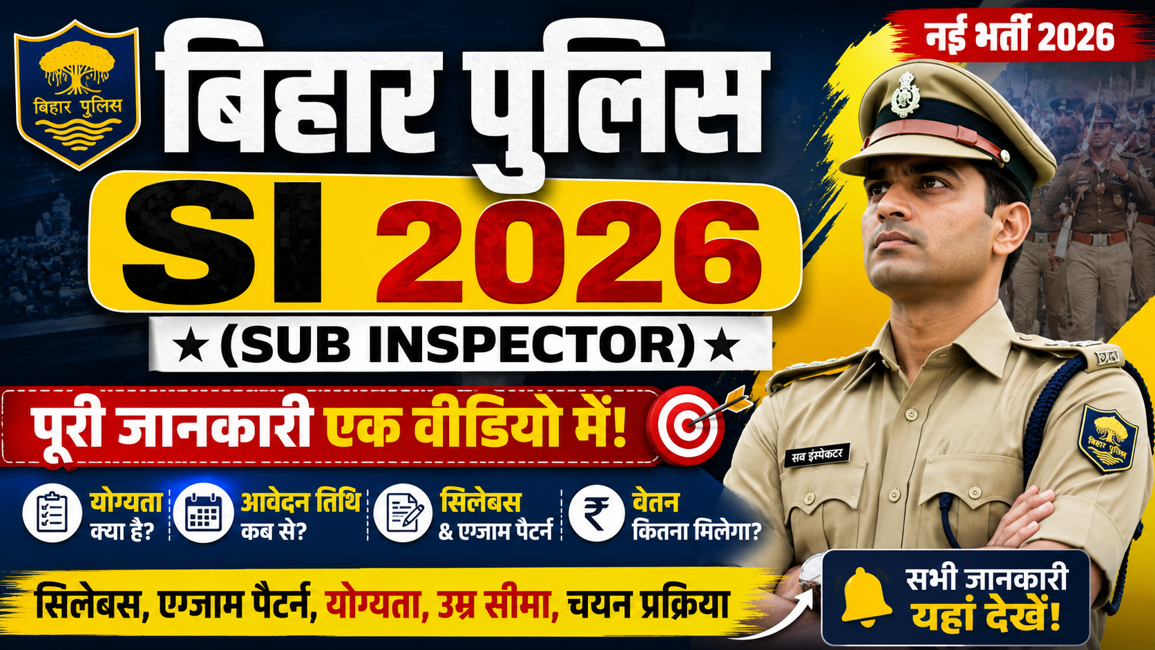  BPSSC Bihar Police Sub Inspector New Bharti 2026
