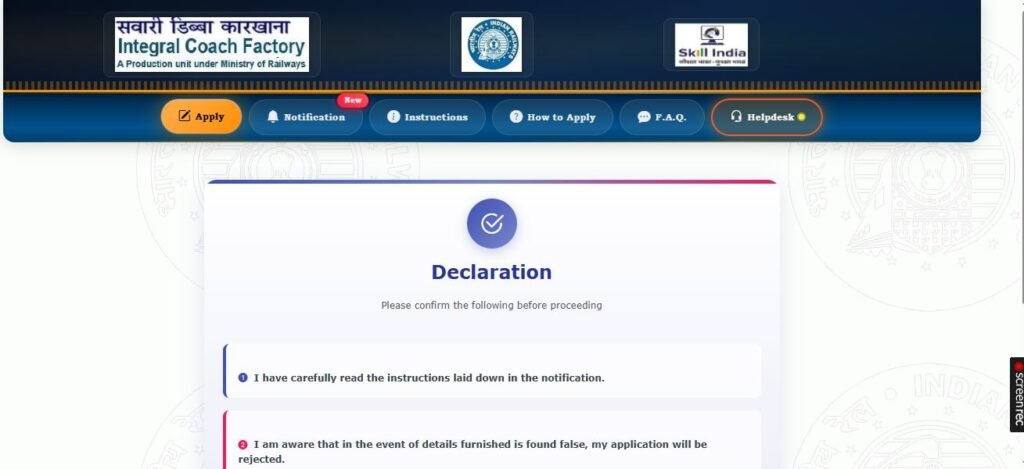 Railway ICF Trade Apprentice Recruitment 2026