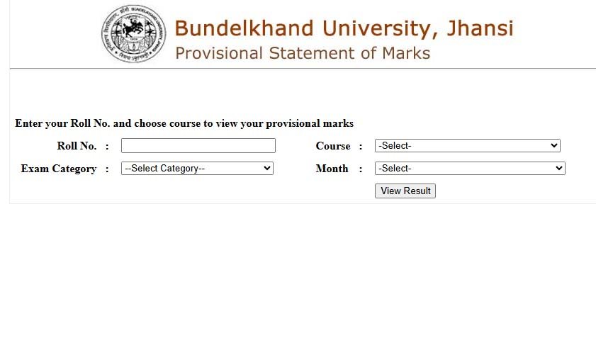 BU Jhansi Result All Semester 2026