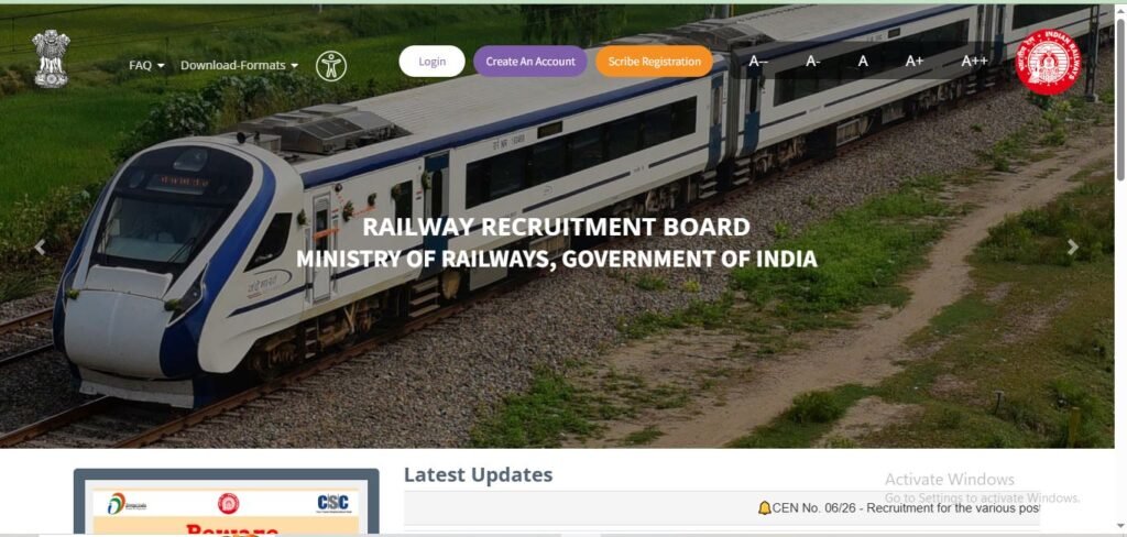 RRB NTPC Graduate Level Recruitment 2026